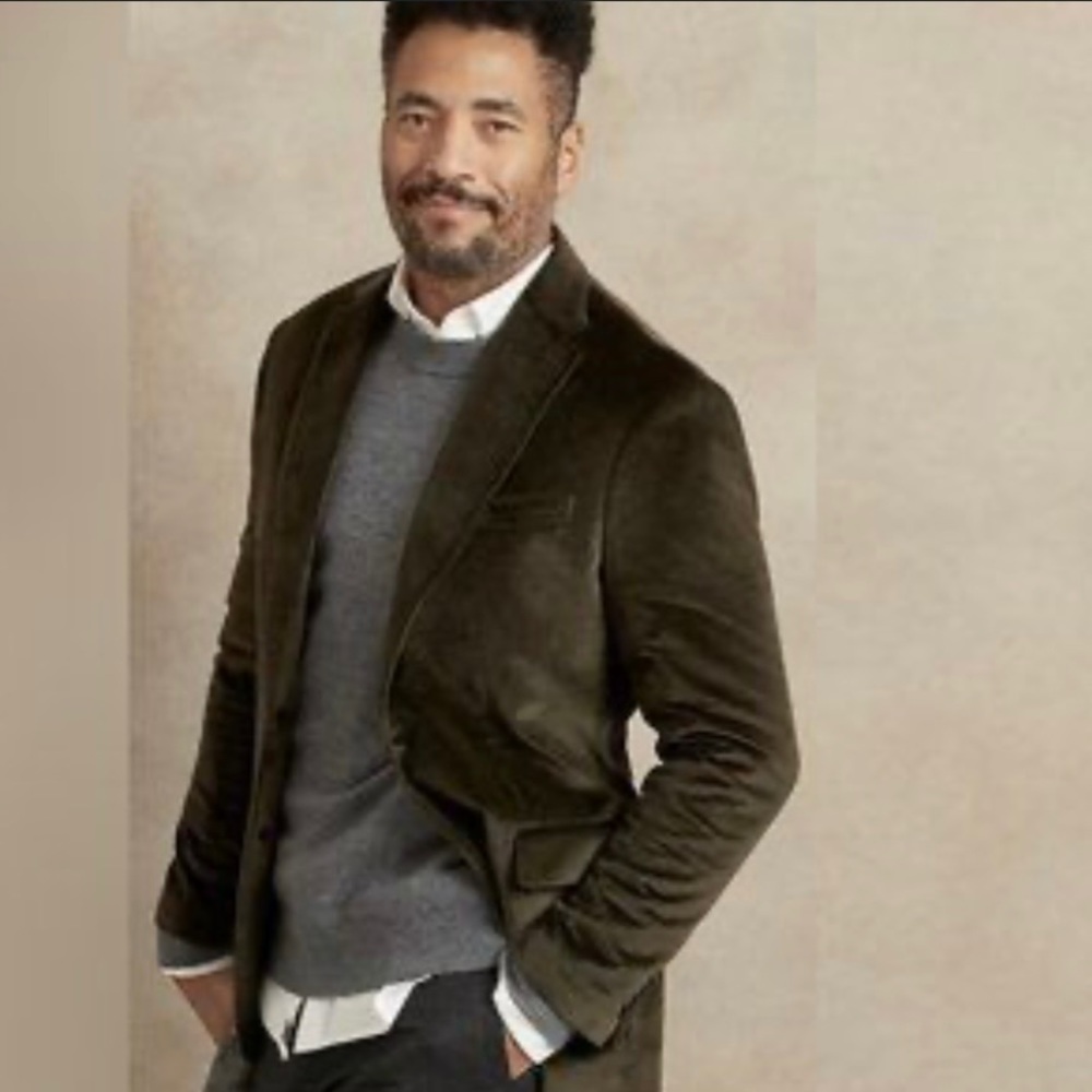 Banana Republic Velvet Blazer